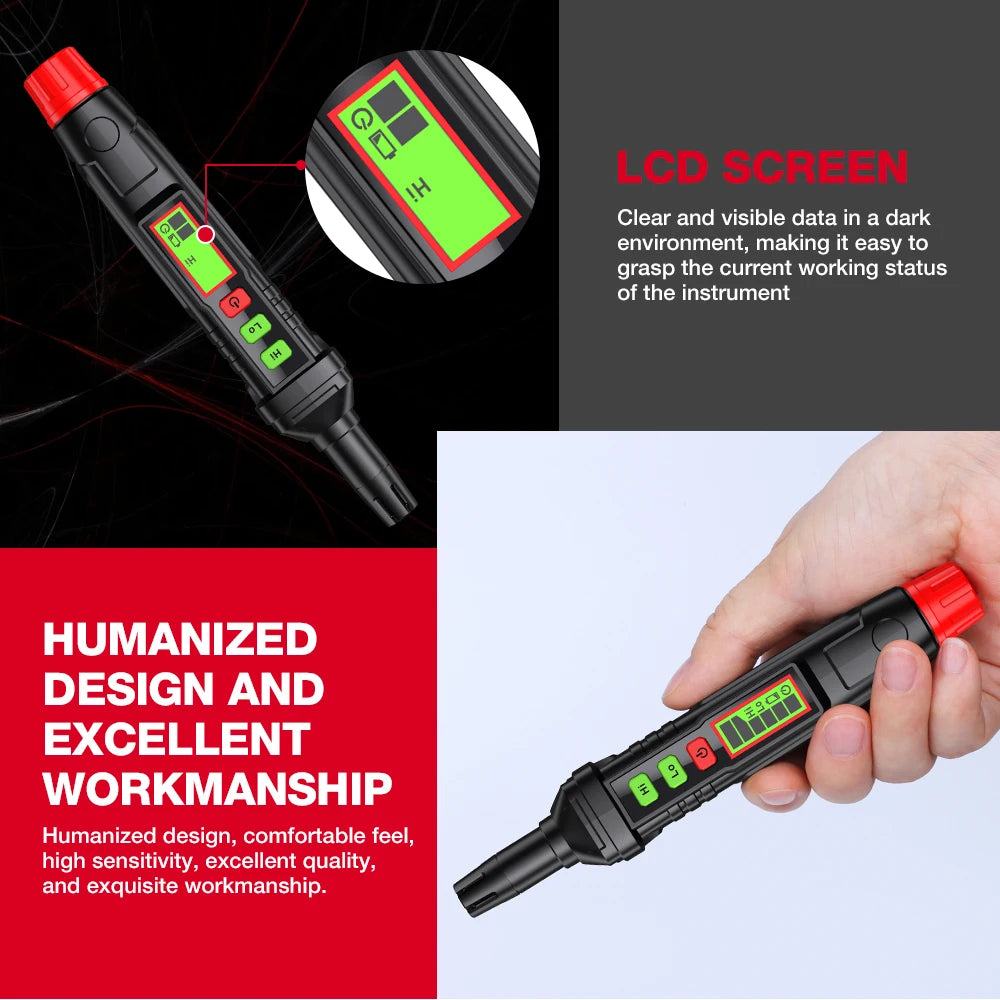 Gas Leak Detector with Sound and Screen Alarm