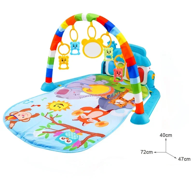 Baby Activity Gym Play Mat – Musical Piano & Crawling Blanket