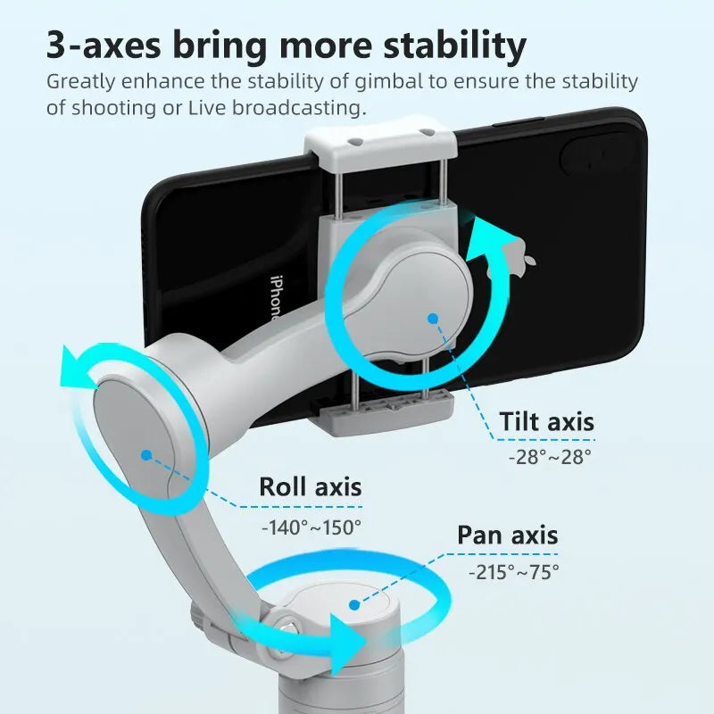 3-Axis Gimbal Stabilizer for Smartphone Anti-Shake