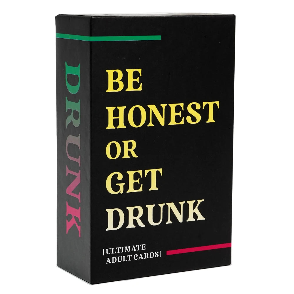 Be Honest or Get Drunk Ultimate Adult Card Game 77 Cards Party Board Games in Box English Version Drink Card Game