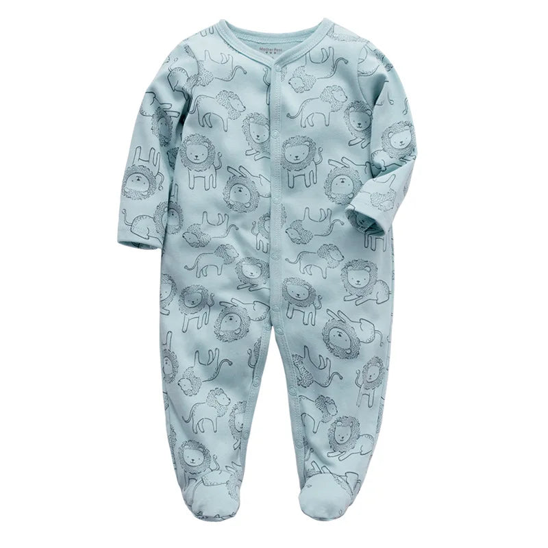 Newborn Footed Pajamas – Cotton Sleepwear for 0-12 Months