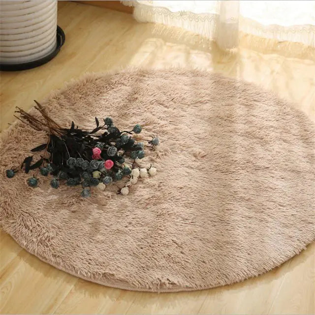 2023 New Warm Thick Round Rug Carpets