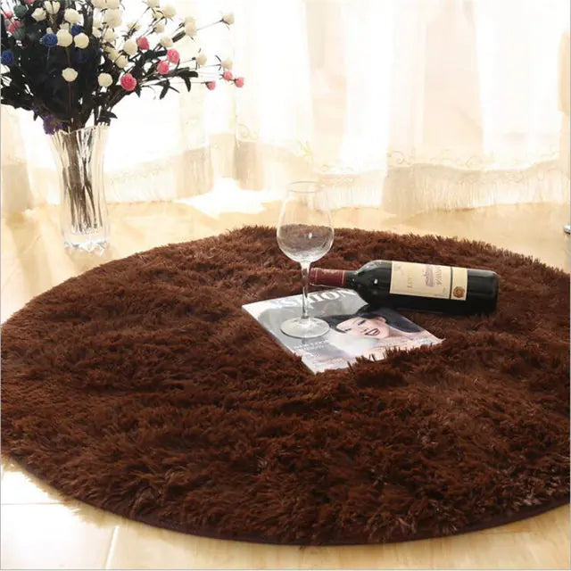 2023 New Warm Thick Round Rug Carpets