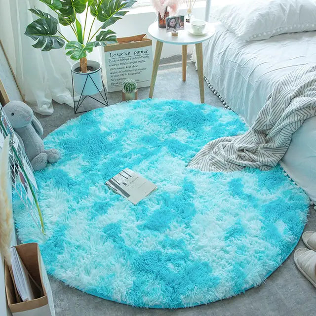 2023 New Warm Thick Round Rug Carpets