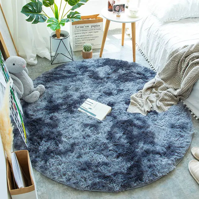 2023 New Warm Thick Round Rug Carpets