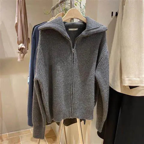 Spring New Solid Vintage Sweater Cardigan for Women