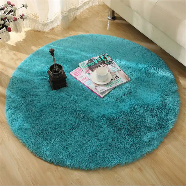 2023 New Warm Thick Round Rug Carpets